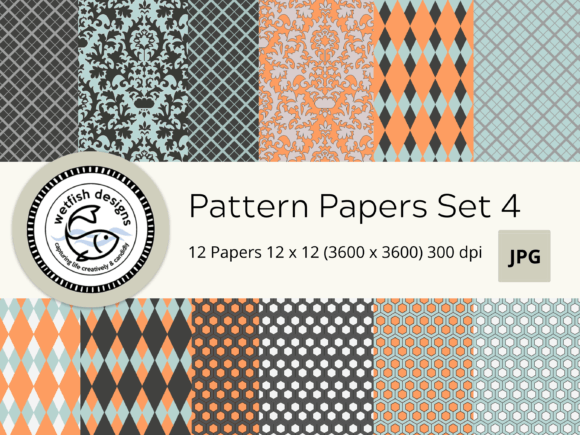 Digital Scrapbook Pattern Papers Set 4: A Versatile Tool for Creative Projects