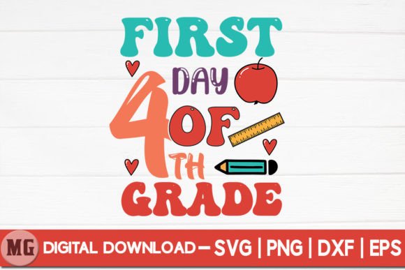 First Day of Fourth Grade - SVG: A Versatile Design for Creative Projects