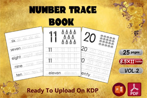 Number Trace Book Vol-02: A Practical Tool for Learning and Teaching Numbers