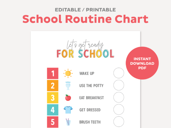 Ready for School Routine Chart for Kids: A Practical Tool for Back to School